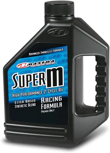 Vista 4 de Maxima Aceites de Carrera 20901-2PK Super M Aceite Premezcla de 2 Tiempos, Botella de 1L, Pack de 2