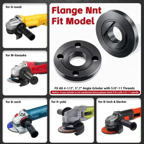 Vista 4 de Tuerca de bloqueo de amoladora 5/8-11 para Dewalt, Milwaukee, Makita, Ryobi