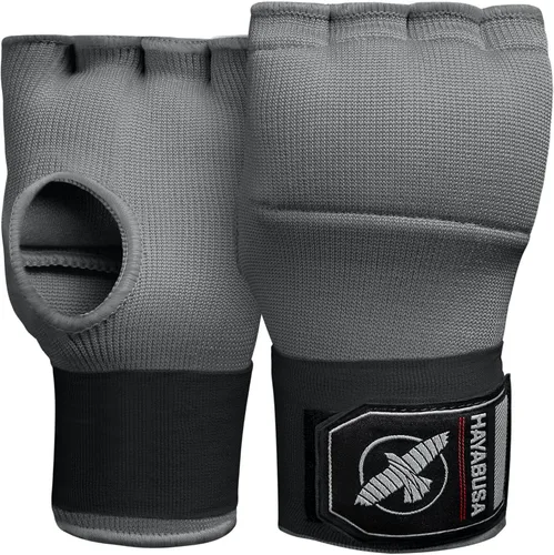 Vista 9 de Hayabusa Guantes de mano de gel rápido para boxeo Slip-On Design, Padded Knuckle Protection, Hook and Loop Closure, Muay Thai Kickboxing, Men and