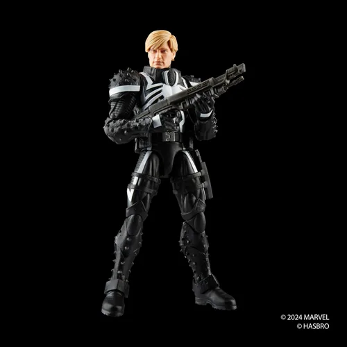 Vista 4 de Serie Marvel Legends Agente Venom (Flash Thompson), Figura de acción coleccionable de cómics retro a escala de 6 pulgadas