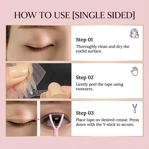 Vista 6 de Magic Slim - Cinta adhesiva de doble párpado – Tiras adhesivas invisibles para corrección monólida con capucha – Auténtica tecnología K-Beauty