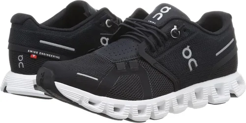 Vista 8 de ON Tenis Cloud 5 para mujer, NegroBlanco, 0