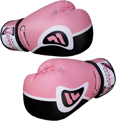Vista 4 de Farabi Guantes de boxeo Pro Fighter Sparring Gym Bag Punching Focus Pad Mitts