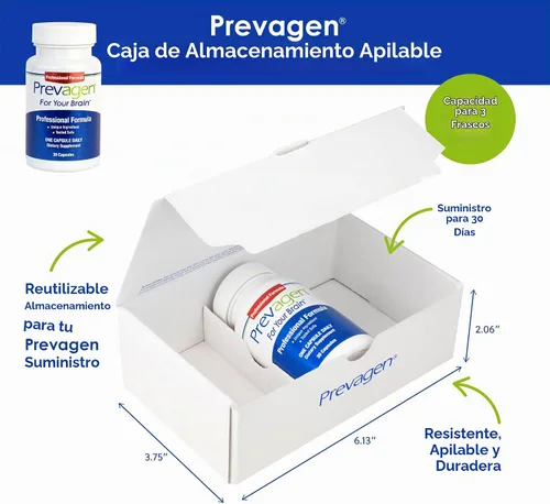 Vista 11 de Prevagen Fórmula profesional con caja de almacenamiento, 30 cápsulas, 1