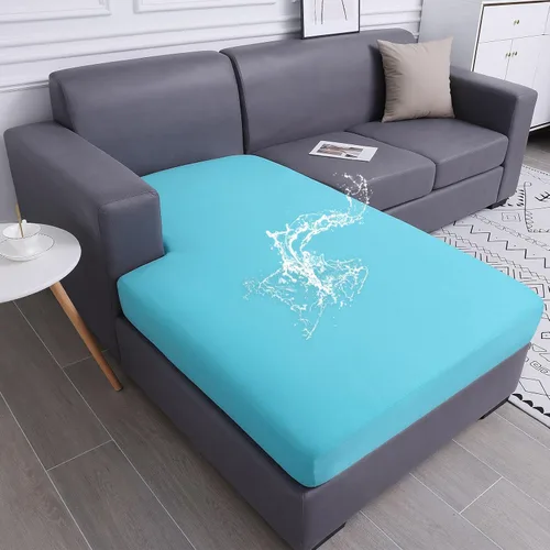 Vista 67 de hyha Fundas de cojín impermeables para sofá, funda elástica para asiento de sofá para perro, lavable, antideslizante, impermeable, fundas de cojín