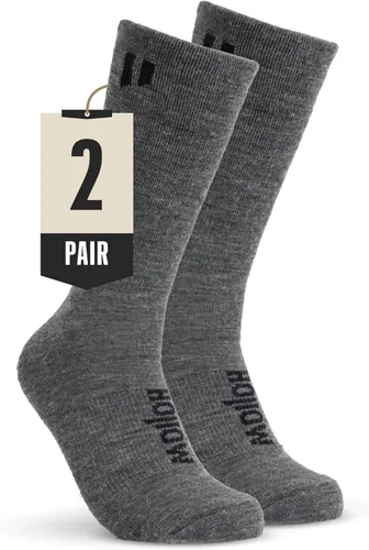 Vista 6 de HOLLOW Calcetines de alpaca para hombres y mujeres, absorben la humedad negro (1 unidad)