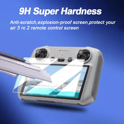 Vista 6 de Funda protectora de silicona para controlador+películas protectoras de pantalla HD para DJI Mini 4 Pro/DJI Air 3/DJI Neo Drone RC 2 Accesorios