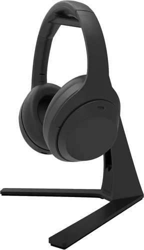 Vista 14 de Kanto H1 Soporte universal para auriculares - Negro - Construcción de acero sólido - Superficie de descanso de silicona curvada