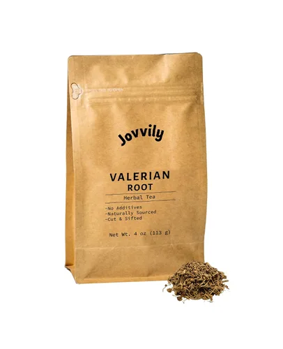 Vista 5 de Jovvily Raíz de valeriana - 8 oz - Corte y tamizado - Té de hierbas - Sin rellenos ni aditivos