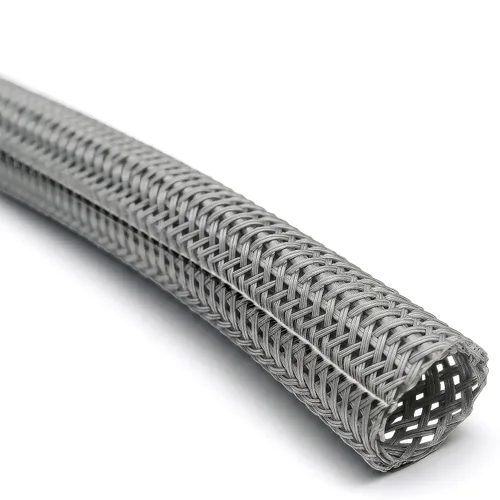 Vista 7 de Electriduct Funda Trenzada Envolvente de Cierre Automático con Gancho de 1/8", Manga Ignífuga de Malla Flexible, Protector de Cables, Organizador