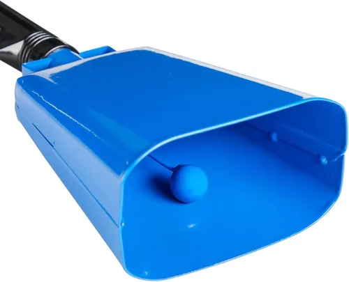 Vista 6 de Blue Panda Cencerros para eventos deportivos, cencerro azul de 9.5 pulgadas con asa, paquete de 2 – Hacedores de ruido deportivo para fútbol y fútbol
