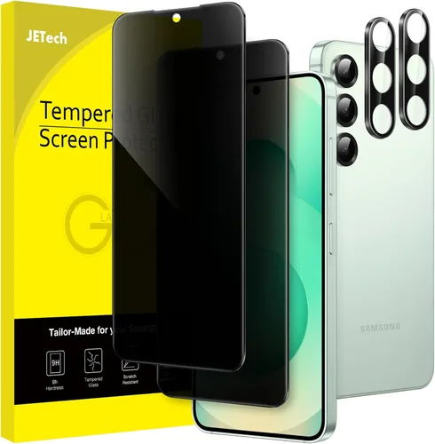 Vista 9 de JETech Protector de Pantalla de Privacidad para Samsung Galaxy S23 5G 6.1 Pulgadas con Protector de Lente de Cámara, Película de Vidrio Templado