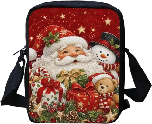 Vista 25 de HUGS IDEA Animales Cara Pequeña Crossbody Bolsos Bolso De Hombro Bandera estadounidense
