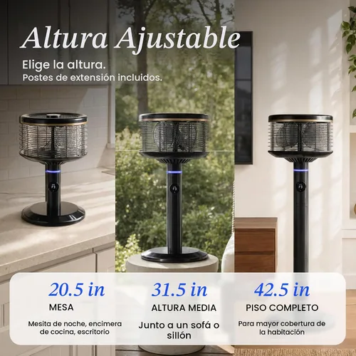 Vista 8 de Spin360 Ventilador, brisa suave, circulador de aire ventilador de tamaño Blanco
