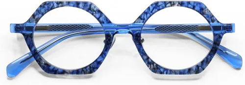 Vista 2 de eyebobs Paradox - Lentes de lectura prémium para mujeres y hombres Gafas hexagonales