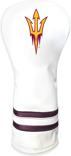 Vista 24 de Team Golf NCAA Funda para Cabeza de Palo de Golf Fairway Vintage Blanca, Diseño que se Ajusta a la Forma, Diseño Retro
