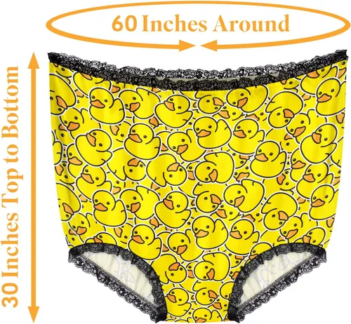 Vista 2 de FreeNFond Calzones de Abuela Regalos de Broma Divertidos para Mujeres y Hombres Adultos Fiesta de Boda Novia Ropa Interior Gigante de Broma Gran