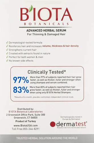 Vista 3 de BIOTA BOTANICALS - Suero sin enjuague para el cuidado de hierbas avanzado, 12 unidades, 0.34 onzas.