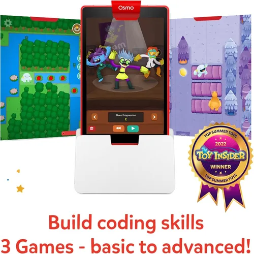 Vista 3 de Osmo - Kit de inicio de codificación para tablet Fire - 3 juegos educativos de aprendizaje Edades 5-10+ - Aprende a codificar, fundamentos