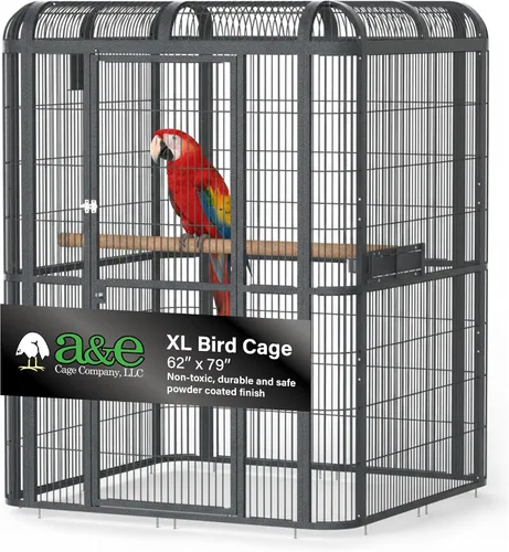 Vista 9 de A&E Cage Co WI8662 - Pajarero para loros, 86 x 62 x 79 pulgadas