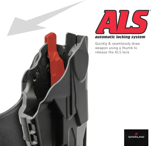 Vista 3 de Safariland 6378 ALS Concealment Paddle Holster with Belt Loop