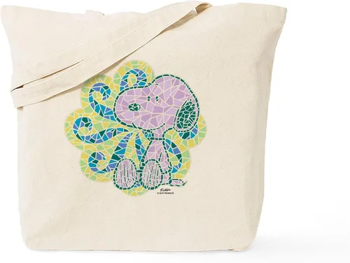Vista 16 de CafePress Snoopy Un verdadero manjar Bolso de compras reutilizable de lona natural color beige