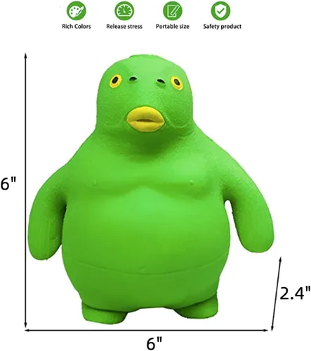 Vista 3 de HIPIHOM Juguete de pez de cabeza verde, figura de juguete para aliviar la ansiedad para adultos, juguete para aliviar la ansiedad, mini artilugio