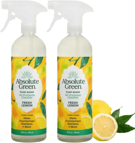 Vista 16 de Absolute Green Spray limpiador multiusos, no tóxico, cocina, baño, encimera, vidrio, inoxidable, seguro para niños y mascotas, aroma natural