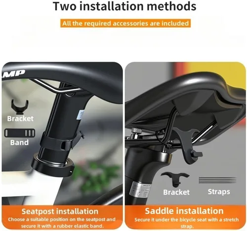 Vista 3 de Luz trasera de bicicleta dinámica para montar de noche, luz trasera de bicicleta Devil's Eyes, lámpara de luz trasera de bicicleta recargable