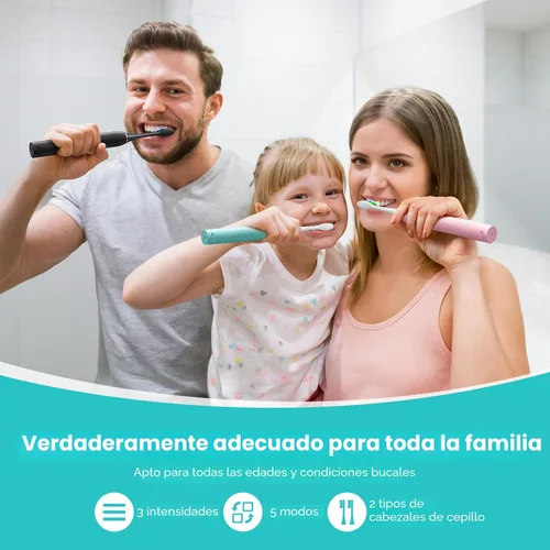 Vista 9 de COSLUS Cepillo de dientes eléctrico C30 para adultos: 3 intensidades y 5 modos personalizados para una sensación efectiva pero suave ultra limpia, 2