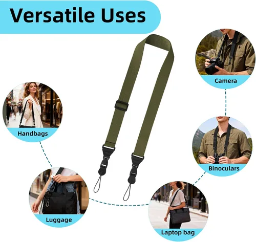 Vista 8 de Correa de hombro ajustable Gowjaw: Correa de nylon cómoda para iPad/Samsung Tablet con lanyard para el cuello, funda para iPad/cámara/binoculares