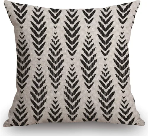 Vista 5 de Swono Funda de Almohada Decorativa con Patrón Étnico Abstracto Estampado del Suroeste Funda de Cojín Estilo Granja para Sofá Sillón 18x18 Pulgadas