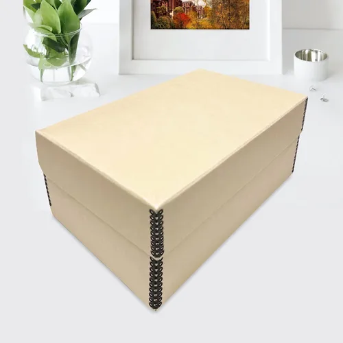 Vista 7 de Lineco, Caja de fotos con tapa con bisagras de 5.5 x 7.75 x 12 pulgadas Bronceado