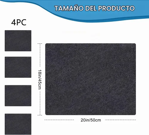 Vista 2 de Alfombrillas para orinales (paquete de 4), tapetes desodorizantes para orinales, absorbentes/impermeables, respaldo antideslizante e impermeable
