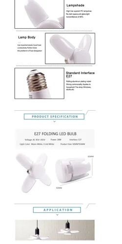 Vista 4 de MINI BOMBILLO led 28 W