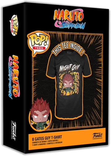 Vista 2 de Funko Boxed Tee Naruto - 8 Gates Guy - M - (M) - Camiseta - Ropa - Idea de regalo - Camiseta de manga corta para adultos, unisex, hombres y mujeres