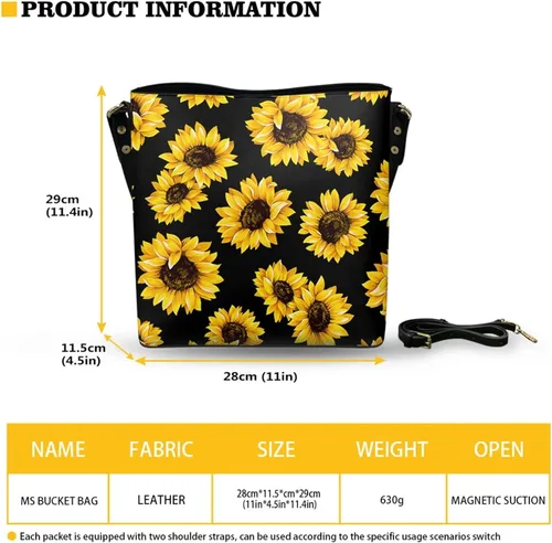 Vista 5 de HUGS IDEA Bolsos bohemios para mujer, bolso de cuero para hombro, bolso cruzado