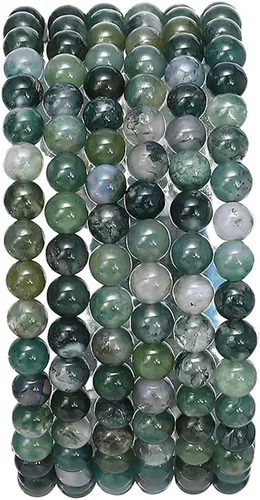 Vista 9 de BEADIA Cuentas redondas de jade africano natural de piedra suelta semipreciosas para hacer joyas 4MM 38cm/hebra