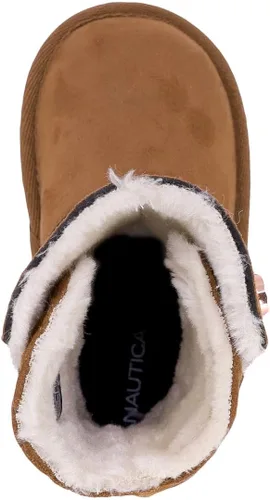 Vista 4 de Nautica Kids Girls Boot With Sherpa Fur For Snow And Winter-Warm Ankle Slipper Bootie (Big Kid - Little Kid - Toddler)