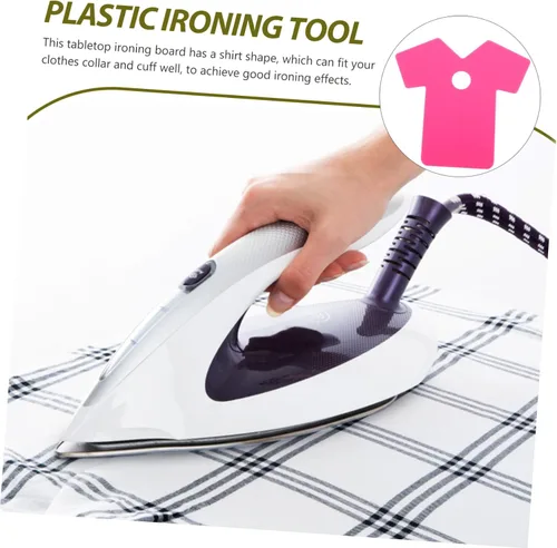 Vista 7 de Tabla de planchar de manga de plástico, herramienta de planchado compacta para presionar sin esfuerzo de cuello y mangas para uso doméstico