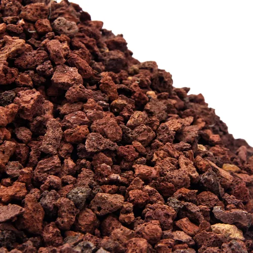 Vista 7 de Aditivo de suelo de roca de lava roja de 18 libras para cactus suculentas, piedras de roca volcánica para plantas