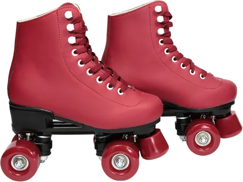 Vista 5 de Wiwiy Patines de Rodillo para Mujeres y Hombres - Cuatro Patines de Cuatro Ruedas Brillantes Ajustables