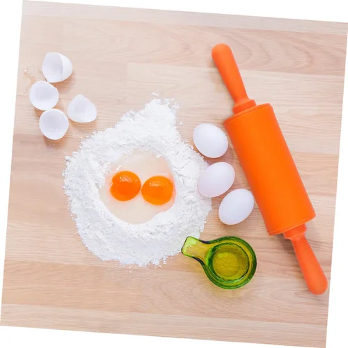 Vista 3 de STOBOK Mini rodillos para niños, herramientas de masa para el hogar, cocina, niños, paquete de 3 (color al azar)