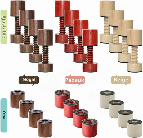 Vista 9 de Tabla de cortar patas ajustables, bandeja antideslizante para bloque Beige ajustable