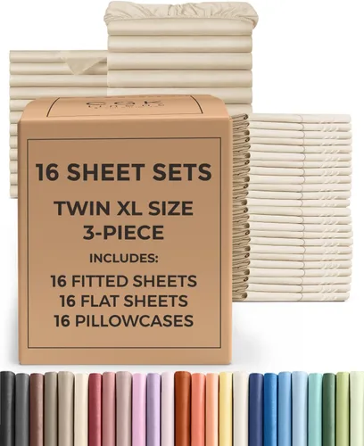 Vista 217 de Pack of 2, Twin Size 3 Piece Sheet Set - Breathable & Cooling - White