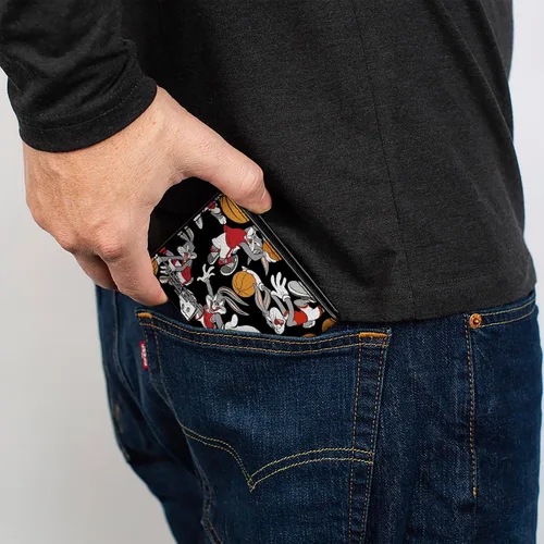 Vista 5 de Buckle-Down Billetera plegable Bugs Bunny para hombre