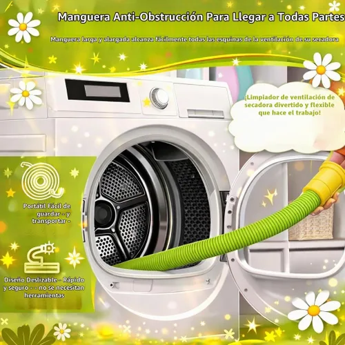 Vista 4 de Dust Daisy - Kit limpiador de ventilación para secadora, 30 pulgadas