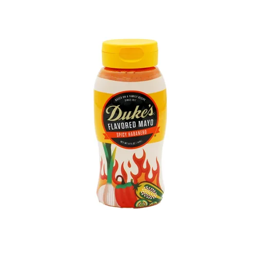 Vista 22 de Duke's Botella exprimible de mayonesa con sabor a tocino y tomate, ahumada y salada, 14 onzas (paquete de 1)