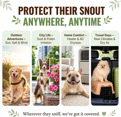 Vista 6 de Snout Soothing - Bálsamo nasal para perros y gatos, bálsamo natural curativo e hidratante para hocicos secos y agrietados, fórmula de piel calmante