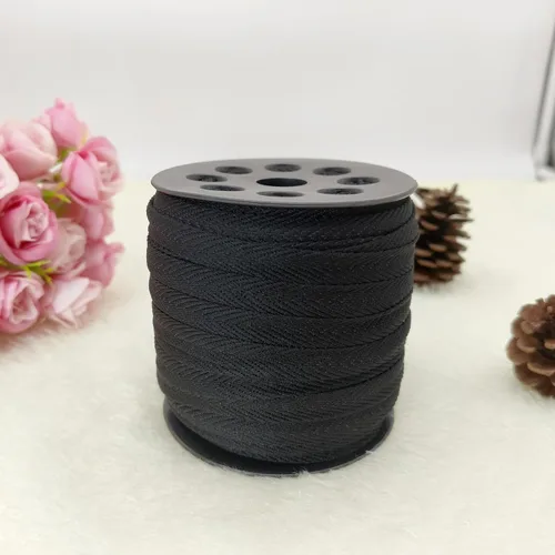 Vista 5 de Cinta de sarga negra 3/8" x 50yd para coser Negro 003